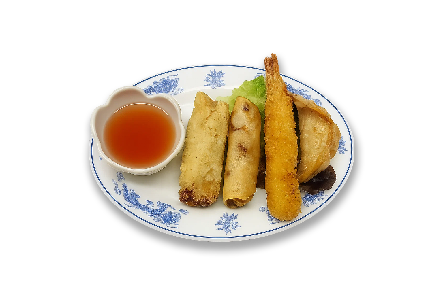 Grand assortiment hors d'œuvre croustillant 炸拼盘 (5 pièces)