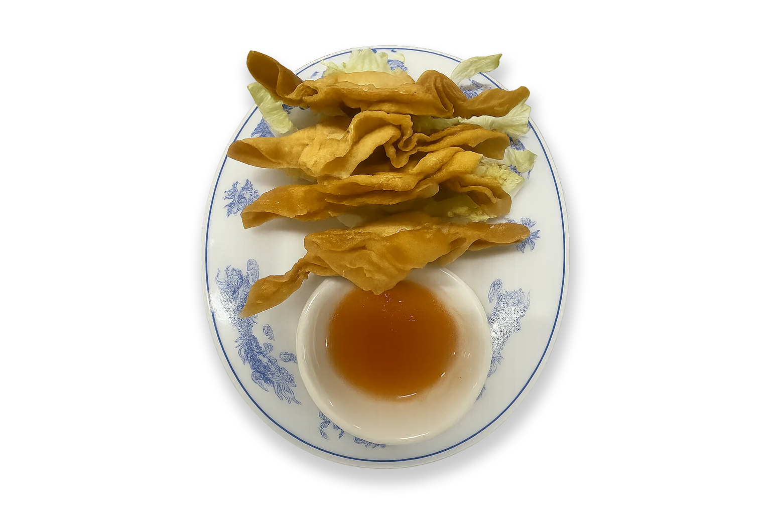 Raviolis (Won-Ton) frits 炸馄炖 (4 pièces)
